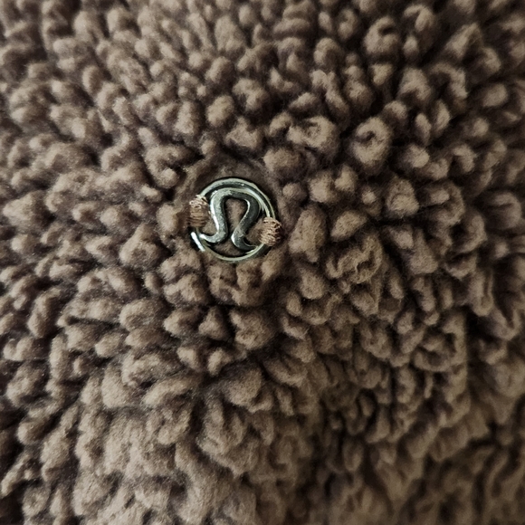 Lululemon Short Sweet and Sherpa Jacket Heathered Antique Bark Antique Bark Med - Picture 10 of 12